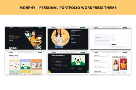 Morphy- Personal Portfolio 1.0 WordPress Theme