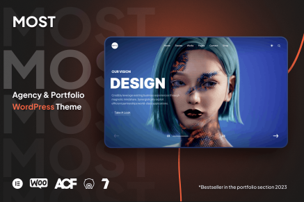 Most- Creative Agency and Portfolio 1.3.1 WordPress Theme