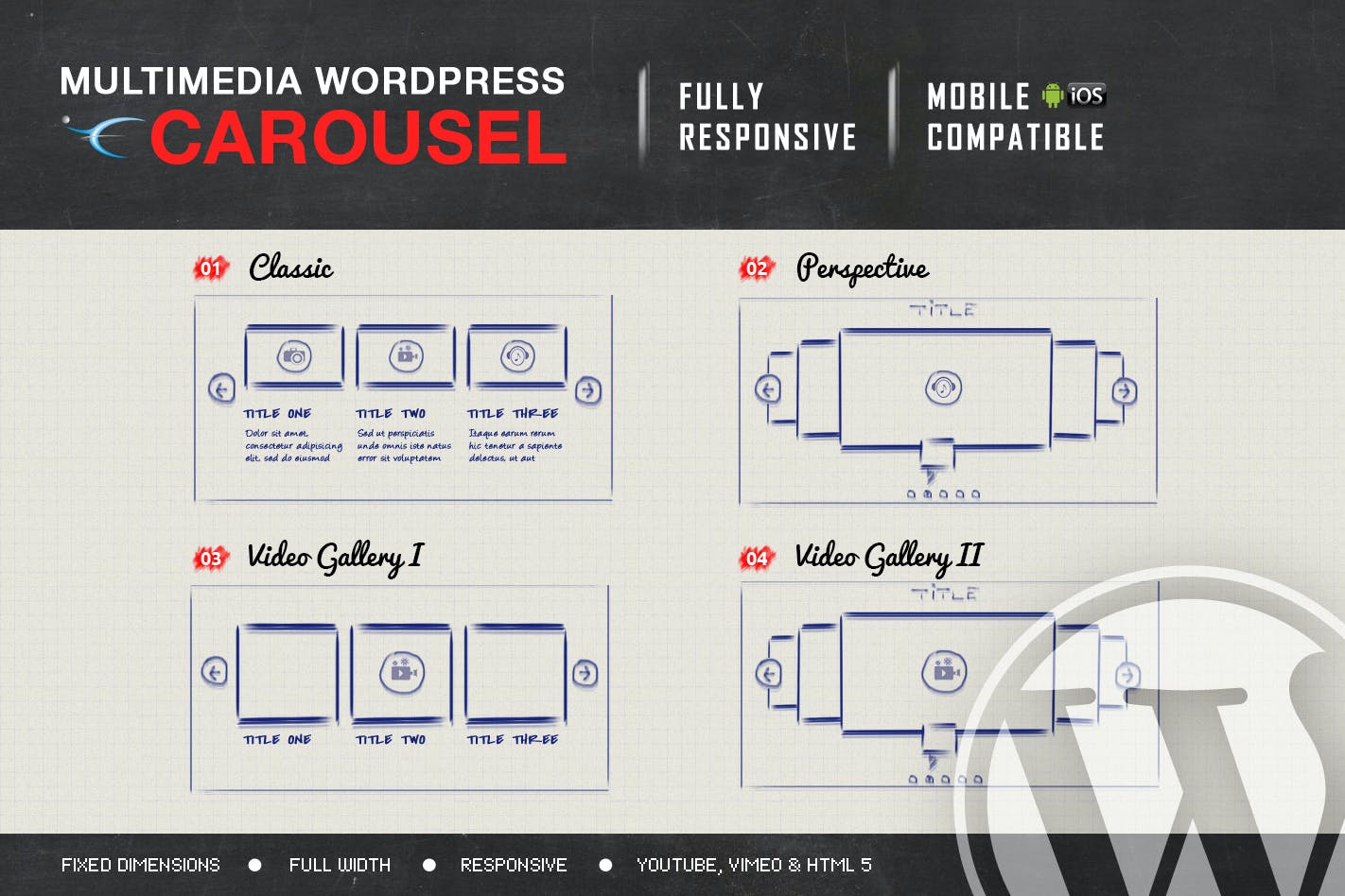 Multimedia Responsive Carousel - WordPress Plugin 2.6