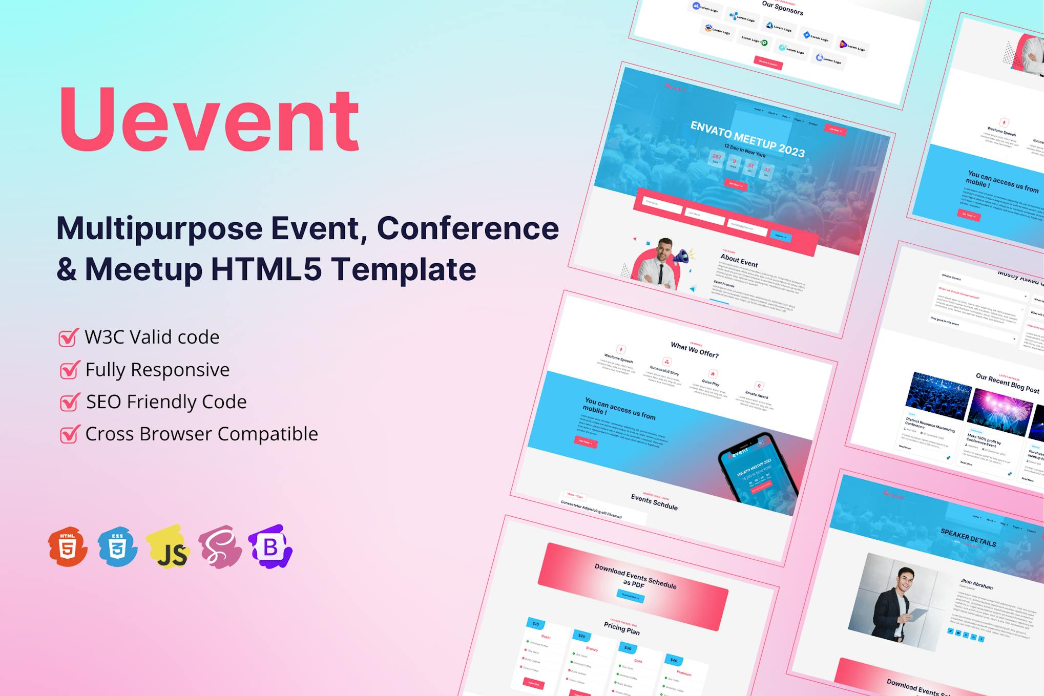 Multipurpose Event, Conference & Meetup Template
