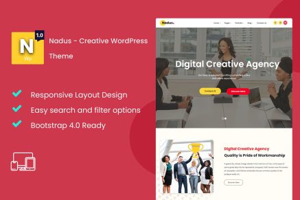 Nadus- Creative 1.0.0 WordPress Theme