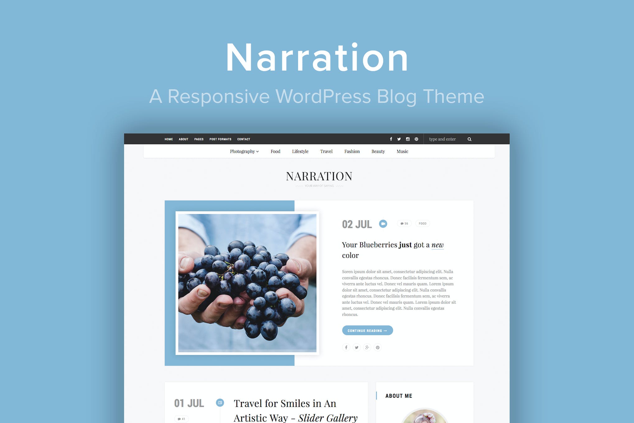 Narration- A Responsive Blog 2.2 WordPress Theme