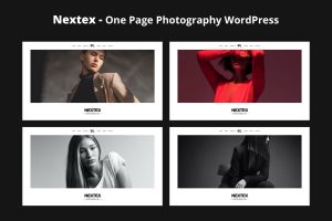 Nextex – One Page Photography WordPress Theme
