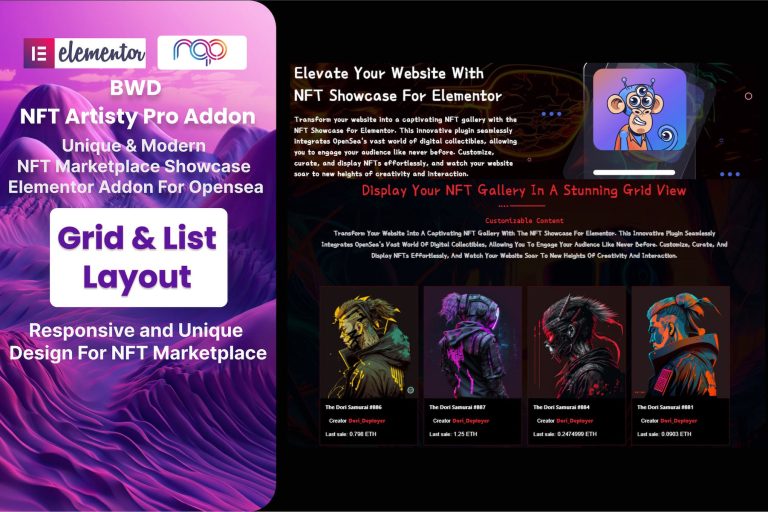 NFT Marketplace Website template