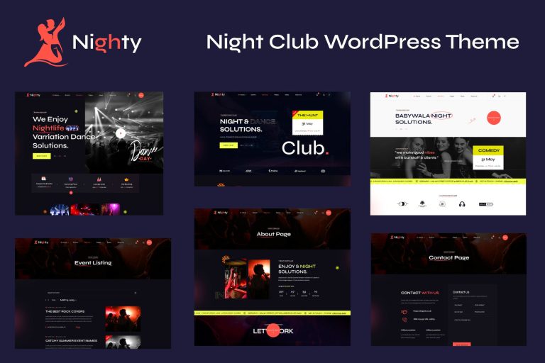 Night Club Bar WordPress Theme – Nighty