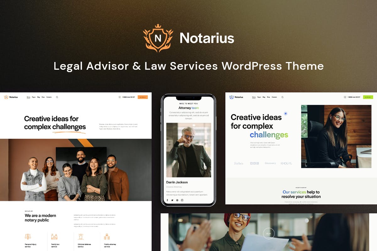 Notarius 1.9.0 WordPress Theme