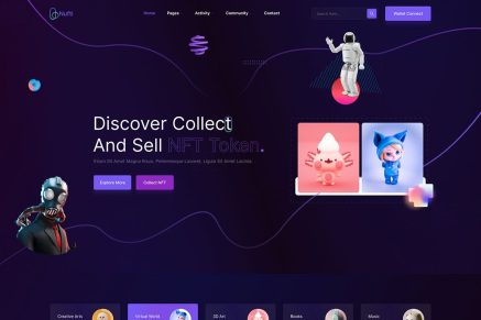 Nufti - NFT Marketplace React Template