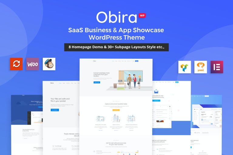 Obira – SaaS Business & App Showcase Theme