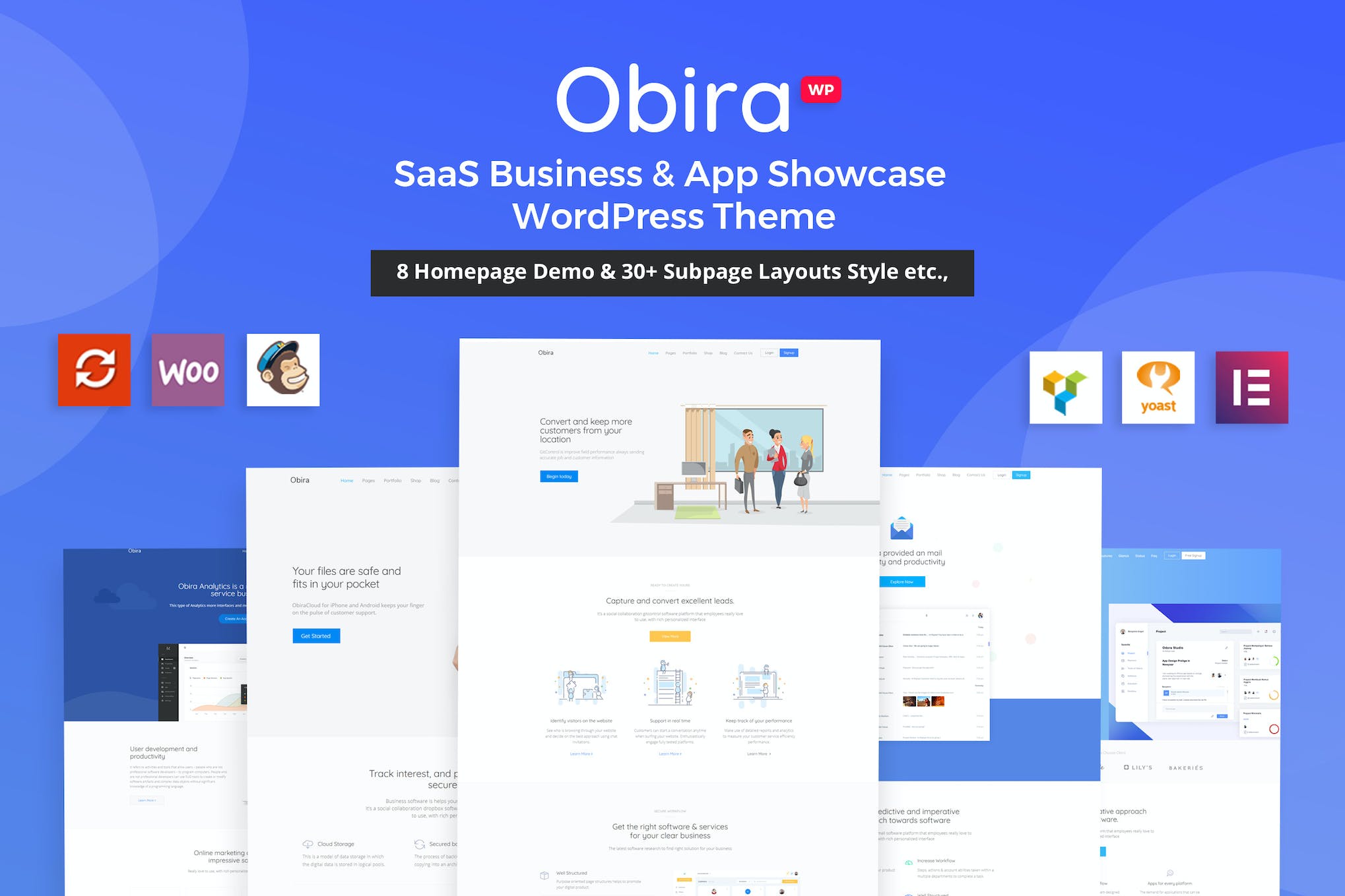 Obira- SaaS Business & App Showcase 1.9.7 WordPress Theme