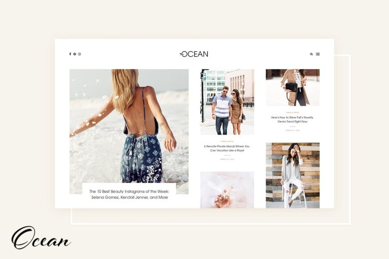 Ocean – Exquisite WordPress Blog