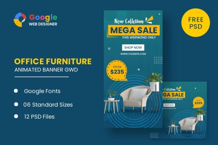 Office Furniture Google Adwords HTML Banner Ads