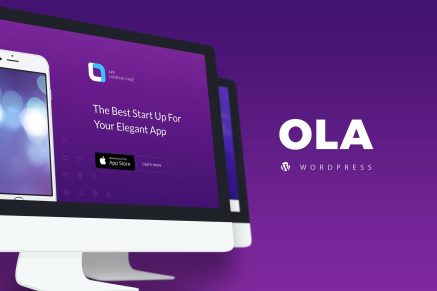 Ola - Multipurpose App Landing Page WordPress Theme 1.0.0