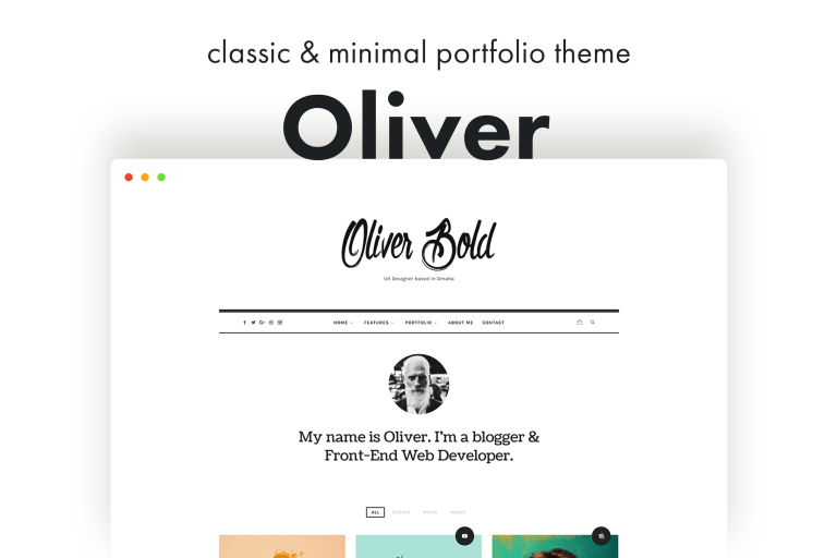 Oliver – Classic & Minimal WordPress Theme