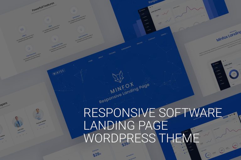 One page WordPress Theme – Minfox