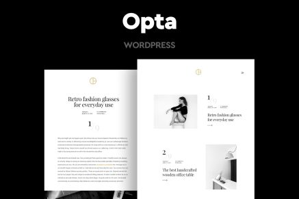 Opta - Minimal Portfolio and Photography 1.8 WordPress Theme