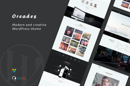 Oreades - Creative One-Page WordPress Theme 1.0.0