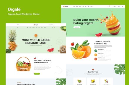 Orgafe- Organic Food 1.0 WordPress Theme