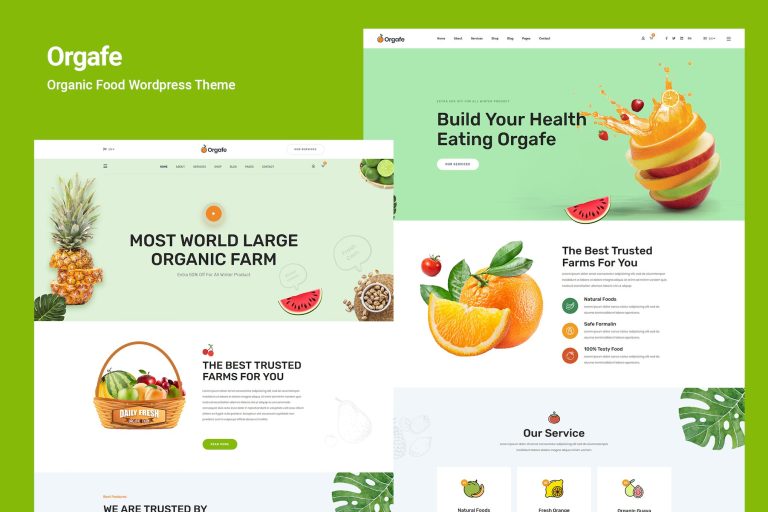 Orgafe – Organic Food WordPress Theme