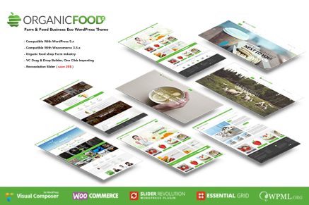 Organic Food- Farm & Food Business Eco 1.3.3 WordPress Theme