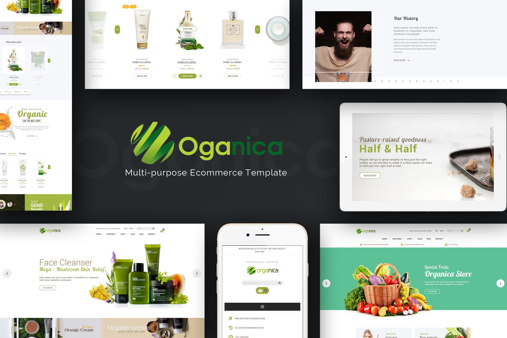Organica- Responsive WooCommerce 1.5.9 WordPress Theme