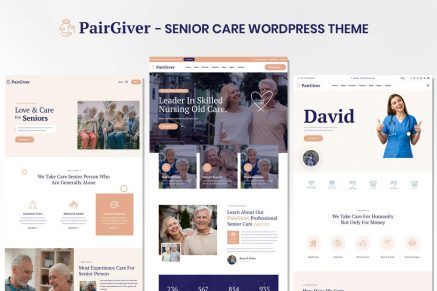 PairGiver- Senior Care 1.0 WordPress Theme