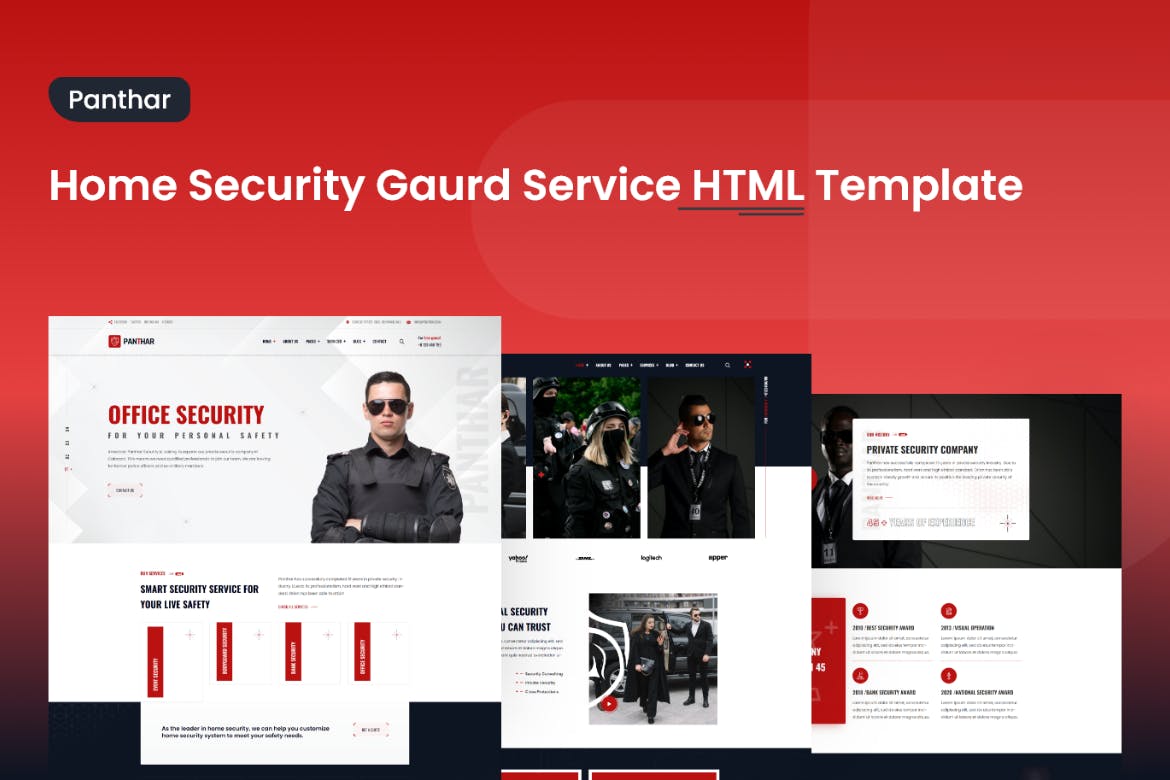 Panthar - Security Gaurd Service HTML Template