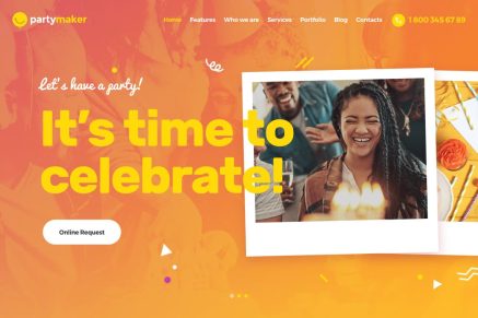 PartyMaker- Event Planner & Wedding Agency 1.1.13 WordPress Theme