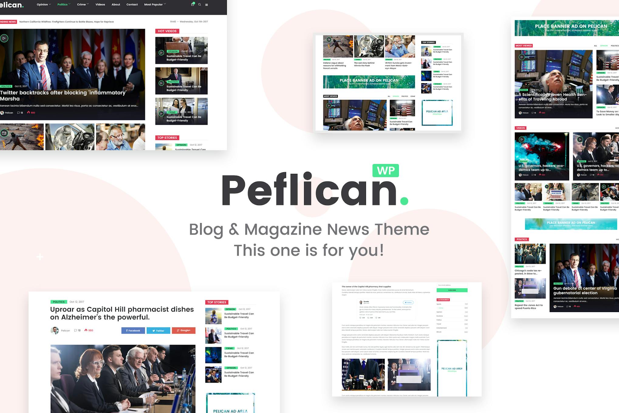 Peflican - A Newspaper & Magazine WordPress Theme 2.0.0
