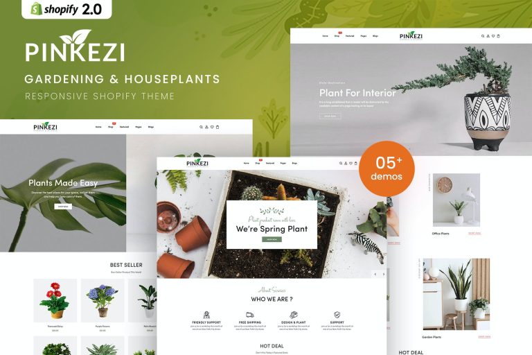 Pinkezi – Gardening & Houseplants Shopify Theme