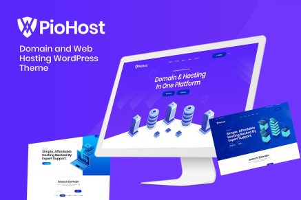Piohost- Domain Web Hosting Elementor 1.0 WordPress Theme
