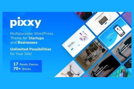 Pixxy- Landing Page 1.1.6 WordPress Theme