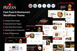 Pizzan – Fast Food and Restaurant WordPress Theme