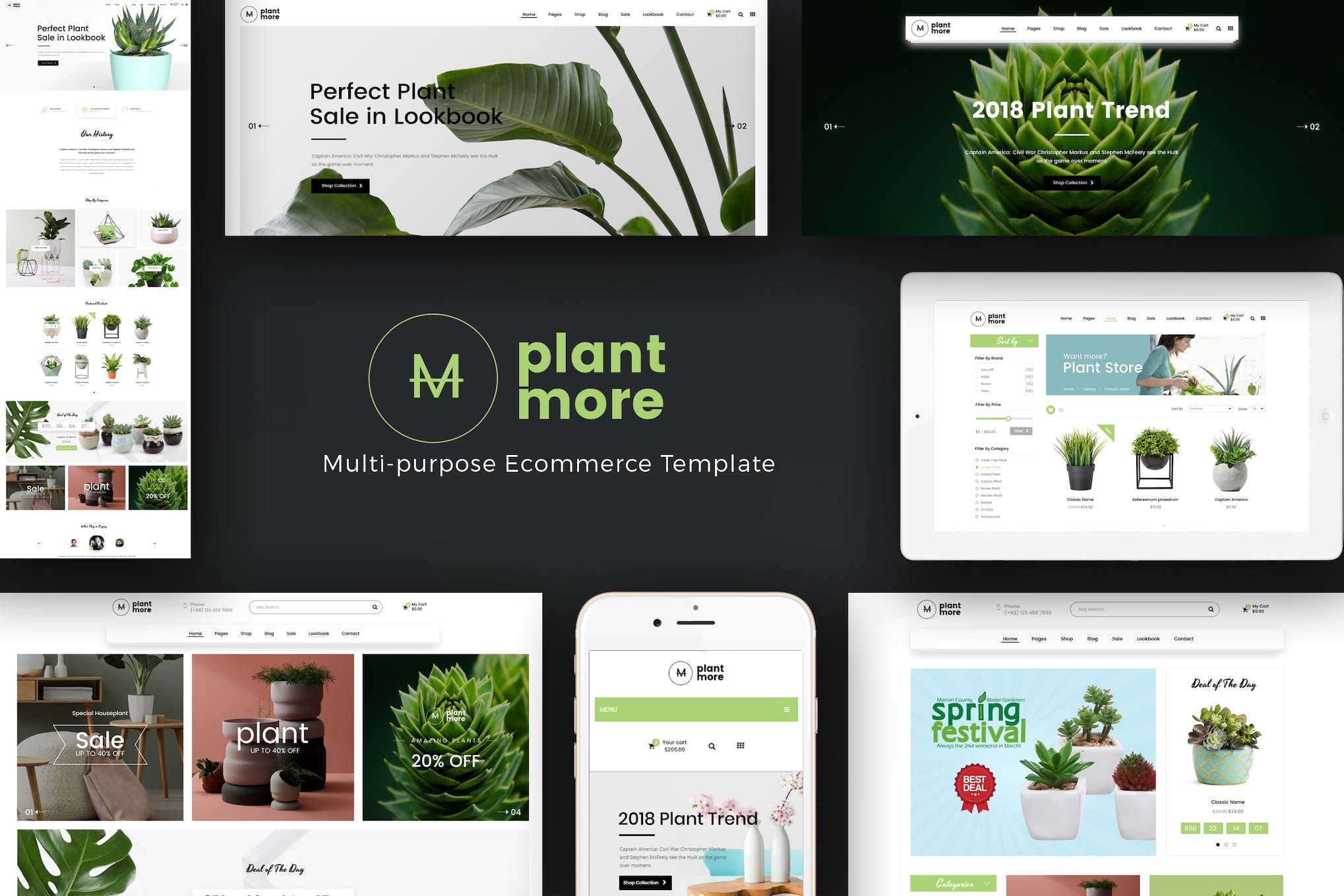 Plantmore- Responsive WooCommerce 1.2.1 WordPress Theme