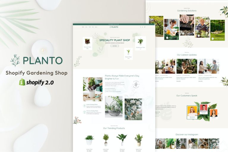 Planto – Shopify Gardening Shop