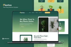 Plantoz – Plant Shop Unbounce Template