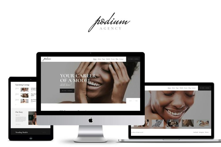 Podium – Model Agency WordPress Theme
