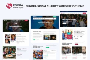 Poora – Fundraising & Charity Template