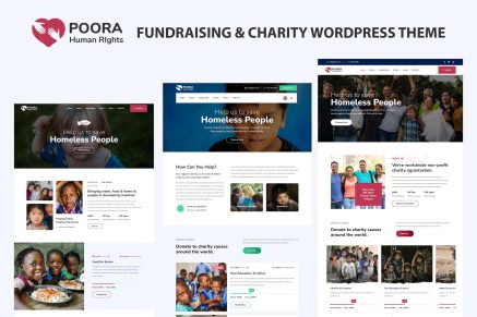 Poora- Fundraising & Charity 1.0 WordPress Theme