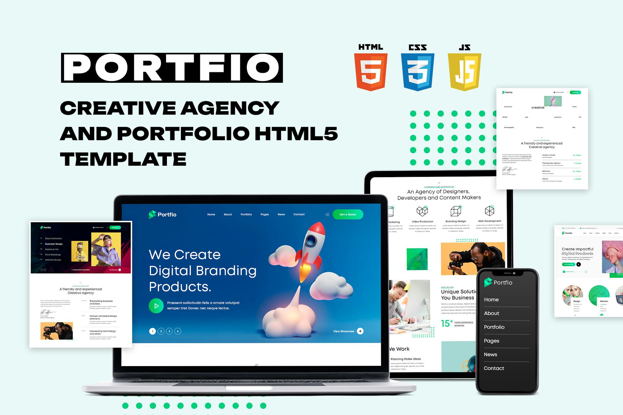 Portfio - Agency & Portfolio HTML Template