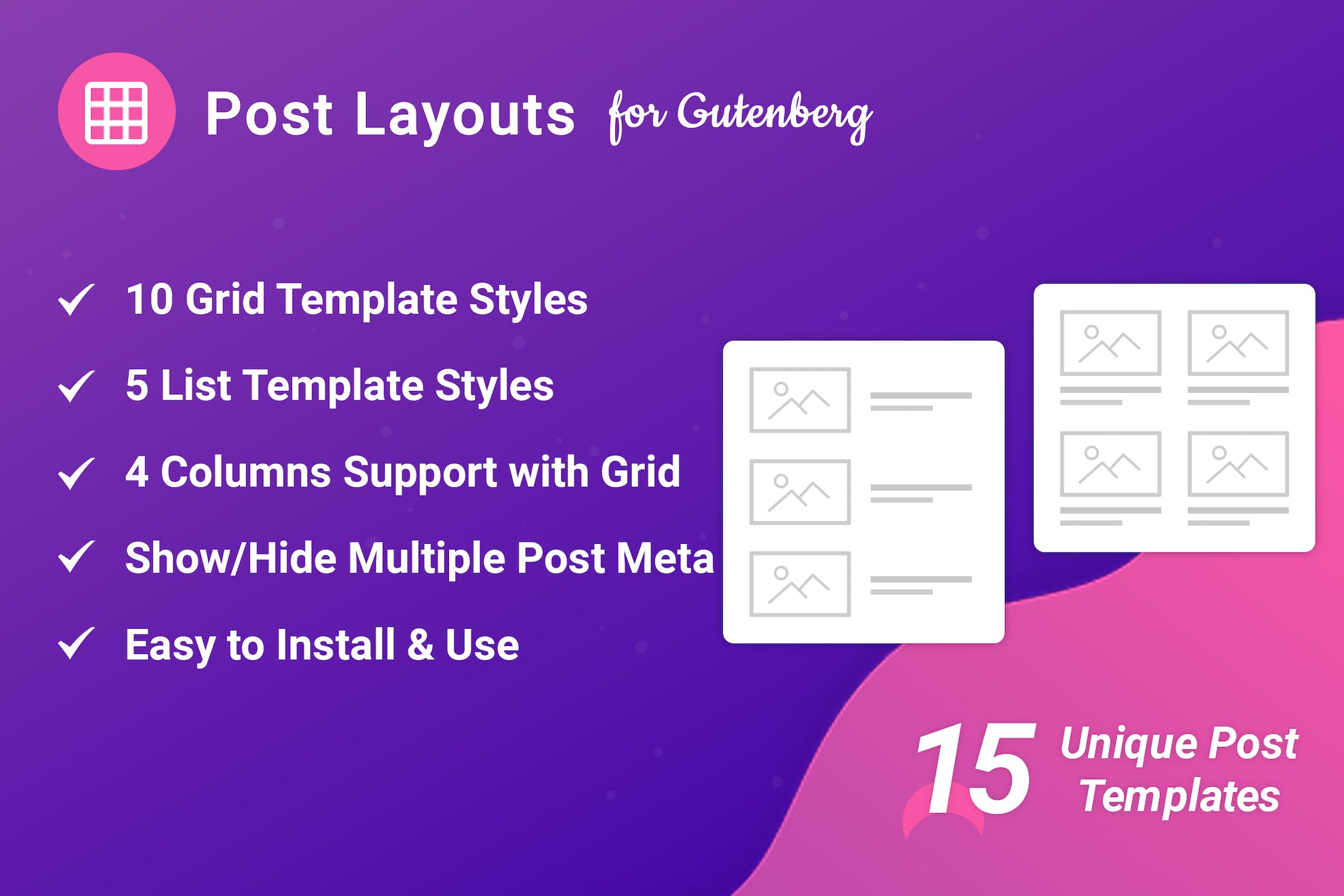 Post Layouts Pro for Gutenberg 1.0.3