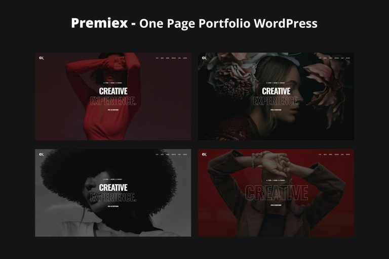 Premiex – One Page Portfolio WordPress Theme