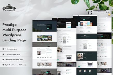 Prestige- Multi Purpose Landing Pages 1.3.6.3 WordPress Theme