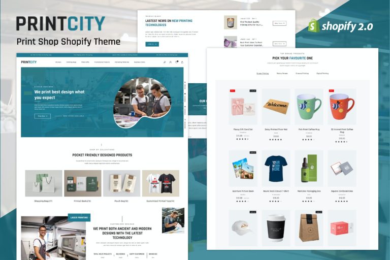 Printcity – Print Shop Shopify Theme