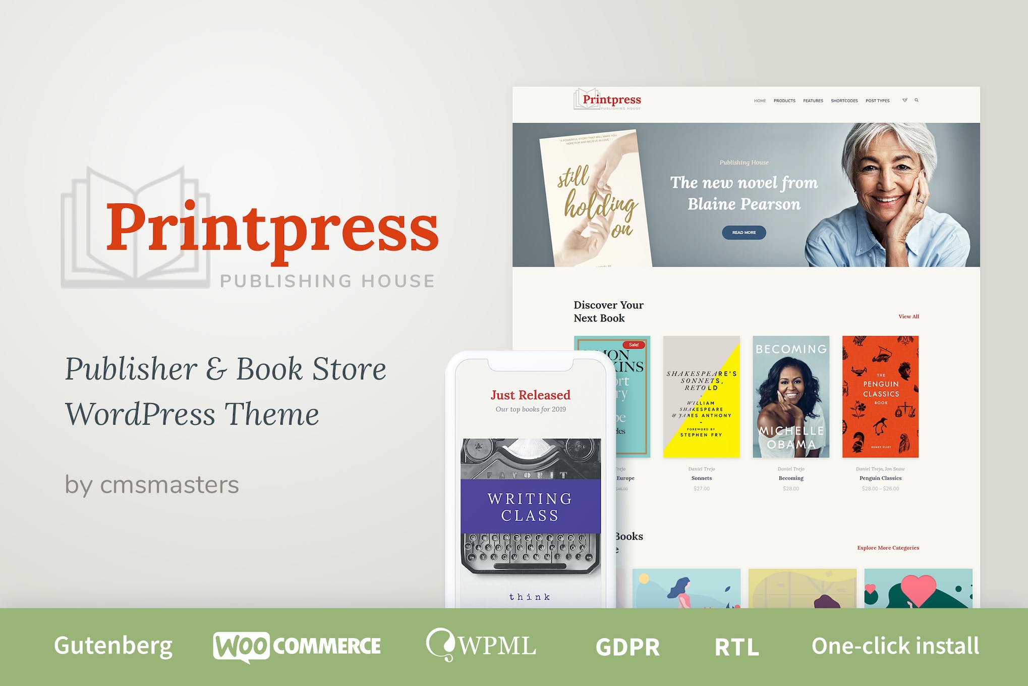 Printpress- Book Publishing 1.1.8 WordPress Theme