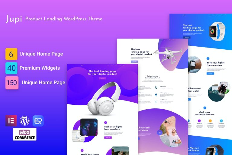 Jupi – Product Landing Theme