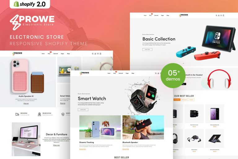 Prowe – Electronic Store Responsive Shopify Theme
