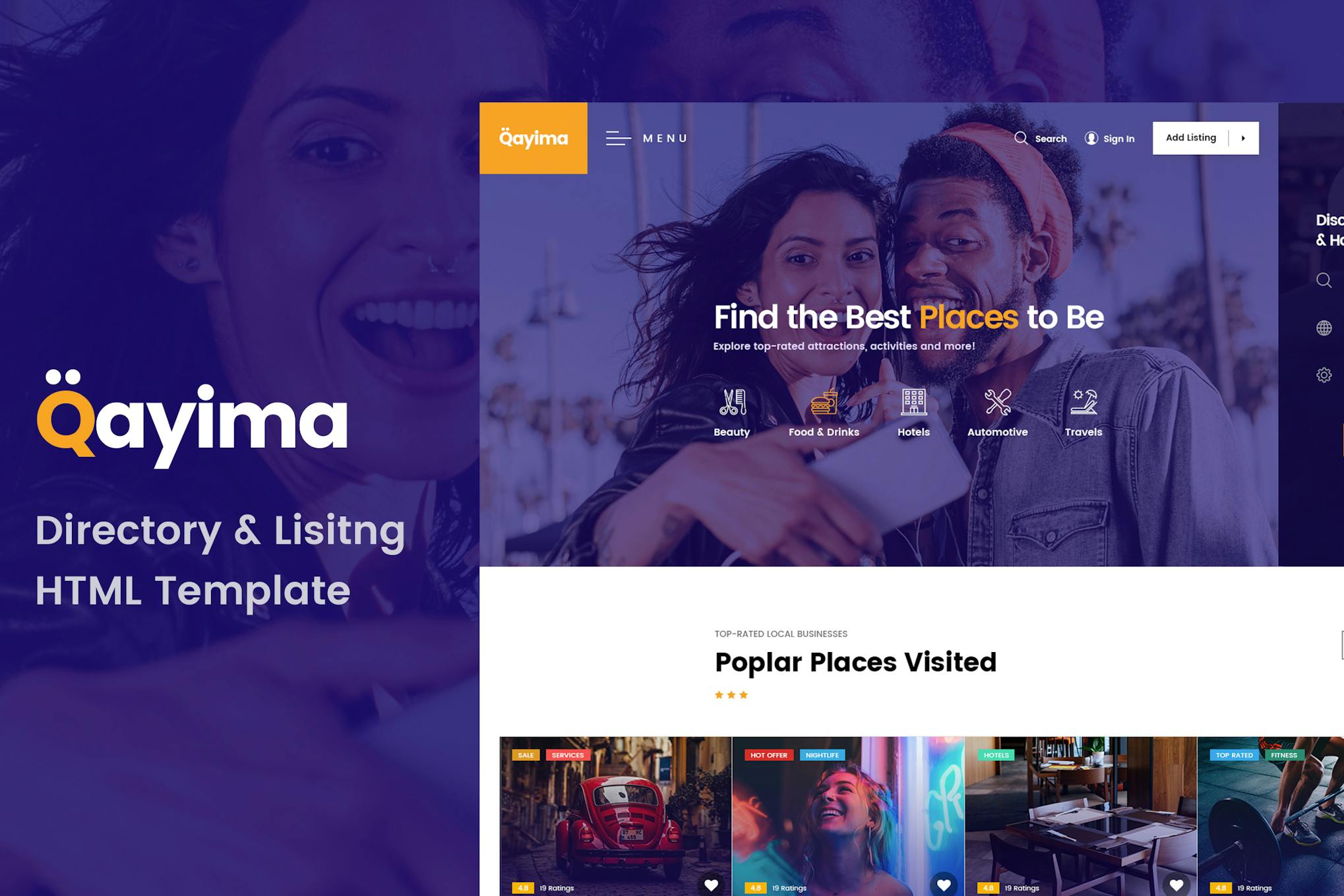 Qayima - Directory & Listing HTML Template