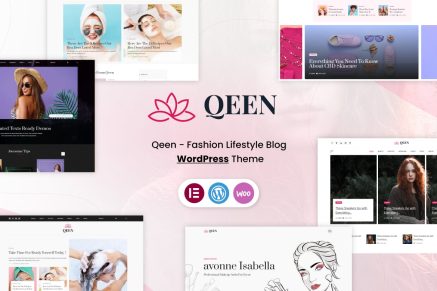 Qeen- Fashion Lifestyle Blog 1.0.4 WordPress Theme
