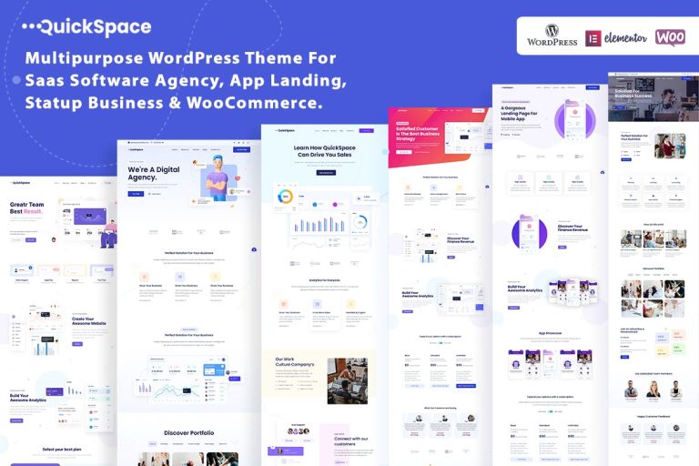 QuickSpace – Multipurpose agency WordPress Theme