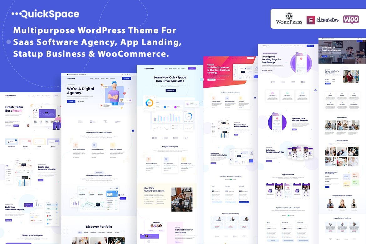 QuickSpace - Multipurpose agency WordPress Theme 1.6.0